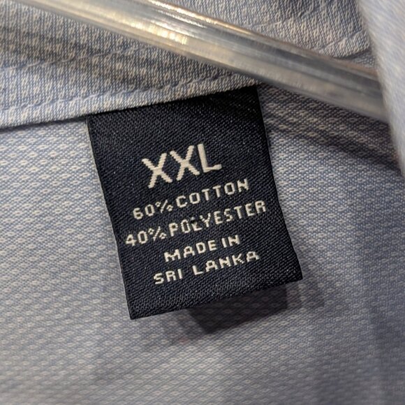 Roundtree & Yorke Travel Smart Long Sleeve Button Down Size XXL - Picture 7 of 8